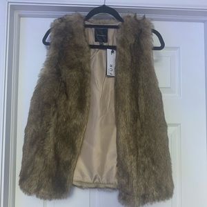 Brand New Dynamite faux fur vest